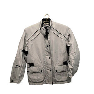 Himalaya Motor Bike Wear Jacket Women's Size 3XL Missing Liner Gray Reflective